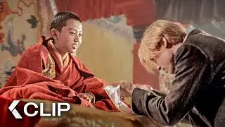 Heinrich Meets the Young Dalai Lama - SEVEN YEARS IN TIBET Clip | Brad Pitt