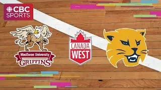 Canada West: Men's Basketball - MacEwan Griffins vs. Brandon Bobcats | #CBCSports
