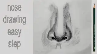 How to Draw a Realistic Nose Step by Step | Pencil Nose Drawing Tutorial
