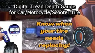 CHECK OUT THIS DIGITAL TIRE DEPTH GAUGE-Measuring my scooter tire depth #tire #gauge #hondapcx