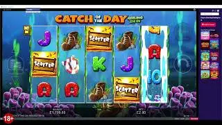 £1-£6 stakes going for max spins on slots that have a pie gamble. Inc highlights of natural bonuses