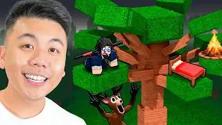 Building A GIANT TREE Base In 99 Nights In The Forest