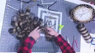 How to Make a New Years Wreath Making Tutorial