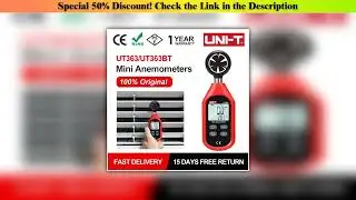 Best Seller UNI-T UT363 UT363BT Wind Speed Tester Digital Mini Anemometer Sensor LCD Backlight 0-30