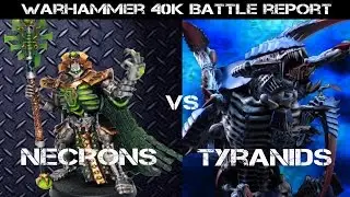 New Necrons vs Tyranids Warhammer 40K Battle Report - Jay Knight BatRep 40 Part 1/2