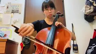Suzuki Cello Vol. 3: No. 5 Minuet in G (first section, cello part, without repeat) 80bpm