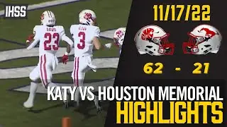 Katy vs Houston Memorial - 2022 Week 13 Football Highlights