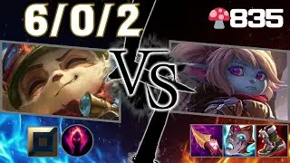 🍄835【Master/KR】TOP Teemo vs Poppy（ティーモ vs ポッピー）【SN:Gen G 쥐엔장#KR1】【Patch25.23】