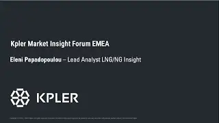 Kpler Insight Forum - Russian Pipeline gas supplies and European gas production outlook