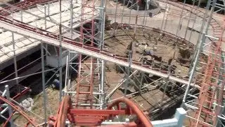 Zyklon Galaxi Roller Coaster Front Seat POV Fantasiland Rome Italy
