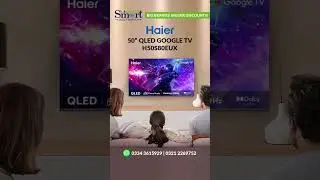 Experience next-level entertainment with #Haier QLED & Google TVs #smartelectronics
