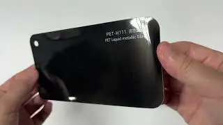 PET Liquid metallic black Car Wrap Finishing Effect