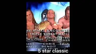 Triple h vs shawn michaels vs benoit blacksh 2004 WORLD HEAVYWEIGHT CHAMPIONSHIP  #wwe