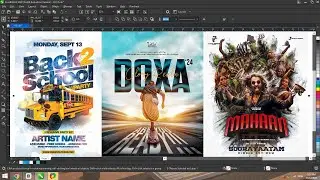 Create Eye-Catching Graphic Design Using Multiple Effects | CorelDRAW / Photoshop Tutorial