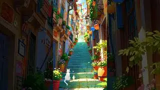 Whimsical Fantasy Village Market 🎪✨ | Bright, Colorful Fairytale World#shortsviral #shorts #short
