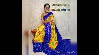 digital printed pochampally pure ikkath silk sarees #saree #pochampalli #ikkat #digital #justin