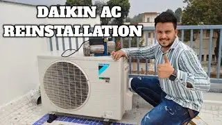 #ac Daikin #inverter #AC reinstallation 📍 Borsad  ||Raja AC 