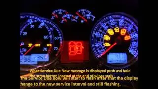 Seat Ibiza MK3 (6L, 6L1) 2002-2009 - how to reset service light indicator