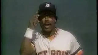 WDIV Detroit: 1986 Tiger Baseball Chet Lemon Promo