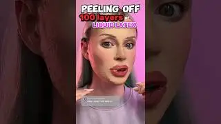 PEELING OFF 100 layers of liquid latex 😭😭 OUCH💯😮&zwj;💨 #100layerchallenge #maureennaudts #tiktok