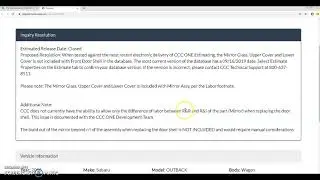 Совет по оценке CCC: влияние на трудозатраты при замене дверной коробки и зеркала
