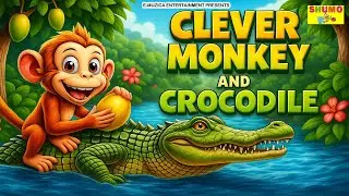 Clever Monkey and the Crocodile | New English Story for Kids | Panchatantra Stories for Children