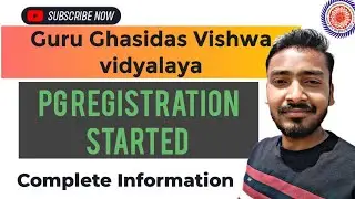GGV PG Registration has been started; GGV B.Ed Registration Started, all details step by step guide