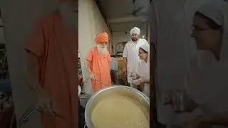 17 Sept, 2025 ~ Maharaji blessing the langar and tea seva