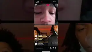 Fullychop back on instagram live and self snitches about a hat and flexes jewelry and money