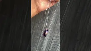 wire wrap stone pendant #viralshort #diy #trending #handmade #viral ##craft #pendant