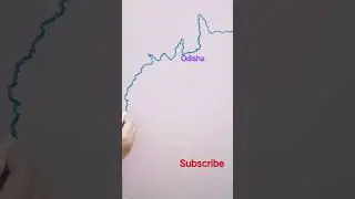 #draw Odisha map in 10 seconds #by gk world for all subject