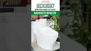 TDM.VN | Review bồn cầu TOTO MS887CRW25 Washlet TCF34461GAA S5 điều khiển từ xa bệ ngồi sưởi ấm