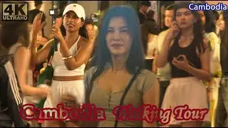 🔥 Phnom Penh's Midnight Temptation 🔥 Nightlife Cambodia, the City Walking Tour 4K HDR #900
