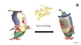 Paint 3D Tutorial: Willie the Whale ~ Make Mine Music (1946)