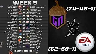 Week 9 Predictions | GameNut vs. Madden 20