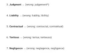 English Top 40 Misspelt word for civil court clerk mains exam 2025 🔥🔥,#live #video #viral #study#pyq