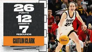 Caitlin Clark dominates in Iowa's first round win