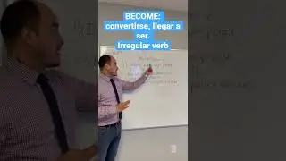Ingles conversacional.  Become: convertirse, llegar a ser.   Irregular verb