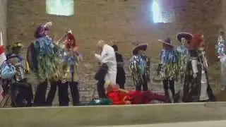 Dartmoor Border Morris doing an Easter Mummers Play, Buckland Abbey 2014