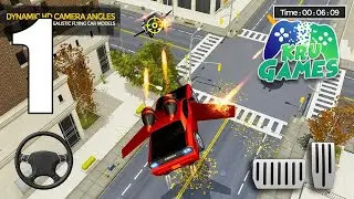 Flying Car Shooting Game: Modern Car Games 2020 Gameplay Walkthrough #1 (Android, IOS)