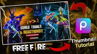 How to Make Free Fire Thumbnails in PicsArt 🔥 | Free Fire Thumbnail Tutorial | thumbnail In Telugu