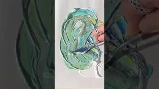 Can you believe THESE three colors made THIS?! Pantone ink mixing reveal. 🎨