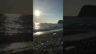 Deep relaxing ASMR sounds of the sea with the view of Buljarica beach in Montenegro.