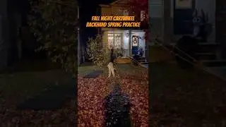 Fall night cartwheel back handspring practice! #dance #acrodance #dancer #determination #dancerlife