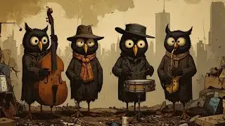 Moonlit Owl Jazz 🦉🎷 | Cozy Smooth Jazz for Late Night Vibes | Owl Hoot Jazz
