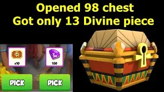 Only 13 Divine Piece out of 98 Chest | Got 100 Gems in Stocking Dungeon | Mini Divine Event | DML