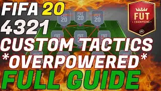 FIFA 20 4321 CUSTOM TACTICS & PLAYER INSTRUCTIONS | FULL GUIDE + GAMEPLAY | *OVERPOWERED*