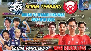 TERBARU ❗BTR VS EVOS DI SCRIM PMPL ! SALING BAKU HANTAM FULL 4VS4 / PUBG MOBILE INDONESIA