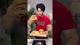 Desi Burger bnaya 😱 ghar pe par mota kha gya | street food @Param_aedy #shorts #shortsfeed