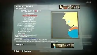 CAPTAIN MARVEL CALL OF DUTY BLACK OPS EMBLEM TUTORIAL